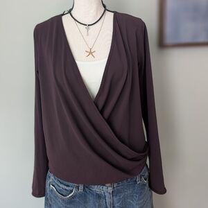 Lululemon Athletica Women's Wrap Top - Burgundy/Purple